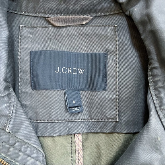 J Crew • Downtown Field Jacket waxed cotton canvas Mossy Brown olive green - Picture 6 of 14